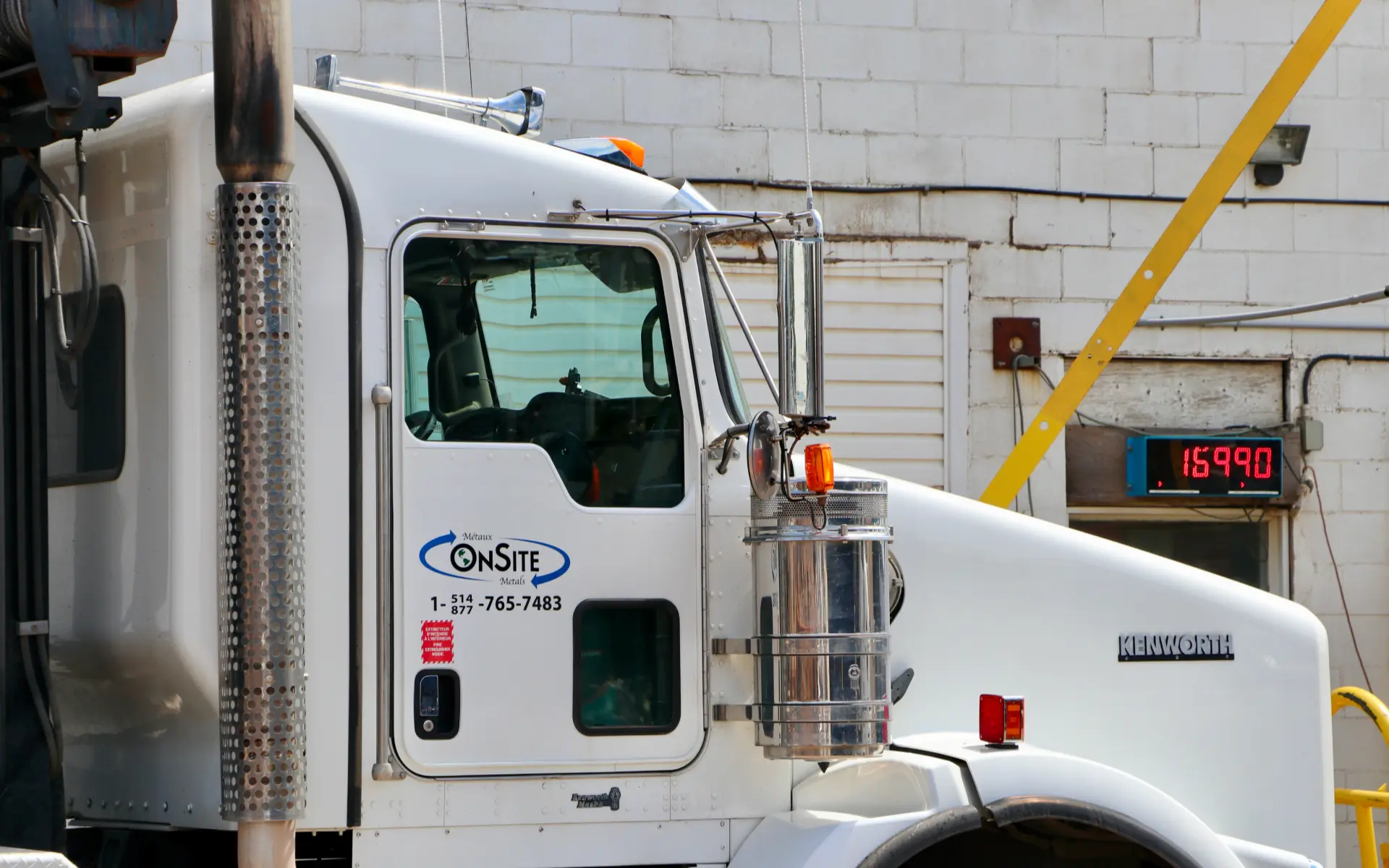 Avant camion de Métaux OnSite